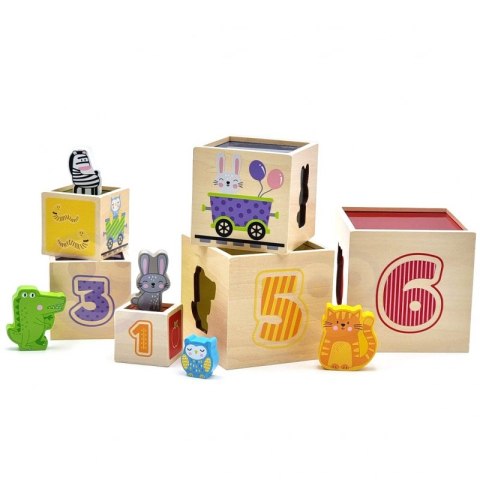 VIGA Drewniana Piramidka Układanka Klocki Sorter Viga Toys VIGA Drewniana Piramidka Układanka Klocki Sorter Viga Toys