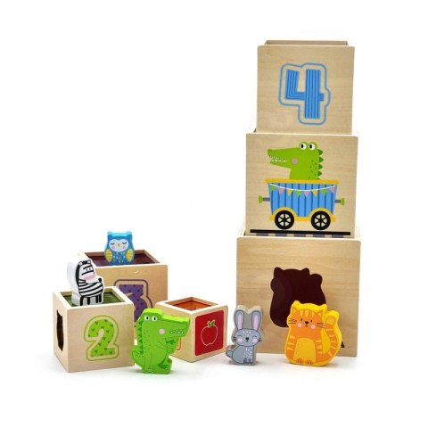 VIGA Drewniana Piramidka Układanka Klocki Sorter Viga Toys VIGA Drewniana Piramidka Układanka Klocki Sorter Viga Toys