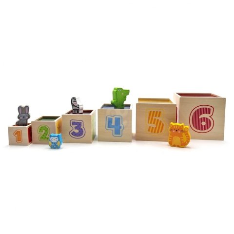 VIGA Drewniana Piramidka Układanka Klocki Sorter Viga Toys VIGA Drewniana Piramidka Układanka Klocki Sorter Viga Toys