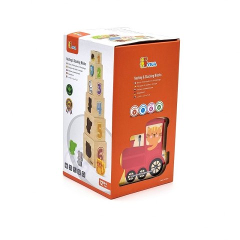 VIGA Drewniana Piramidka Układanka Klocki Sorter Viga Toys VIGA Drewniana Piramidka Układanka Klocki Sorter Viga Toys