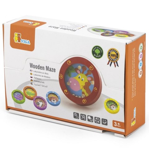 VIGA Drewniany Labirynt Zwierzątka 1szt Viga Toys VIGA Drewniany Labirynt Zwierzątka 1szt Viga Toys
