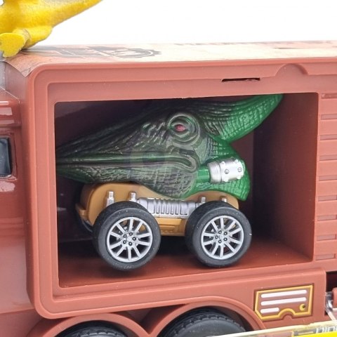 WOOPIE Cięzarówka Dinozaur z Wyrzutnią i Samochodzikami Woopie WOOPIE Cięzarówka Dinozaur z Wyrzutnią i Samochodzikami Woopie