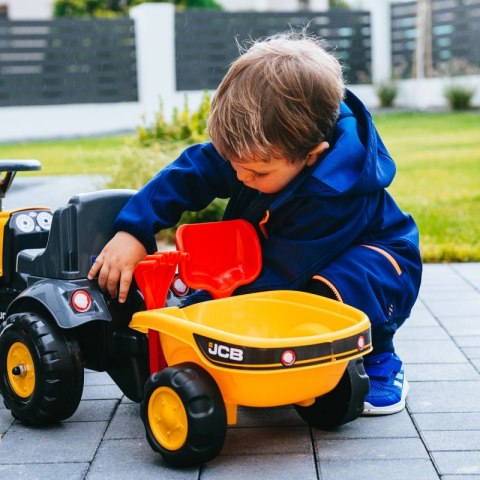 FALK Traktorek JCB Pomarańćzowy z Przyczepką od 1 roku FALK FALK Traktorek JCB Pomarańćzowy z Przyczepką od 1 roku FALK