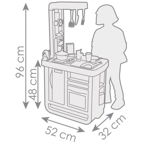 SMOBY Kuchnia Bon Appetit Niebieska Elektroniczna Smoby SMOBY Kuchnia Bon Appetit Niebieska Elektroniczna Smoby