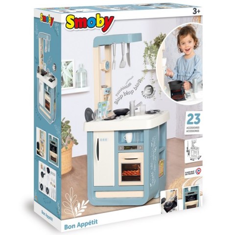 SMOBY Kuchnia Bon Appetit Niebieska Elektroniczna Smoby SMOBY Kuchnia Bon Appetit Niebieska Elektroniczna Smoby