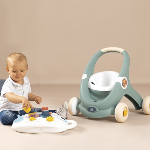 SMOBY Little Chodzik 3w1 Pchacz Interaktywny Wózek Smoby SMOBY Little Chodzik 3w1 Pchacz Interaktywny Wózek Smoby