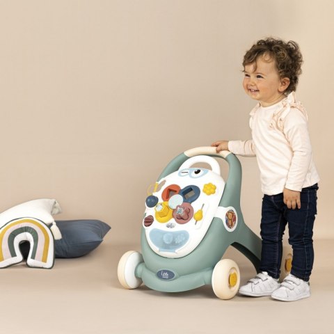 SMOBY Little Chodzik 3w1 Pchacz Interaktywny Wózek Smoby SMOBY Little Chodzik 3w1 Pchacz Interaktywny Wózek Smoby