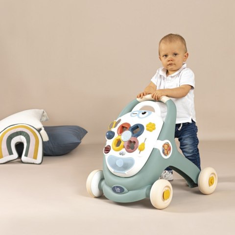 SMOBY Little Chodzik 3w1 Pchacz Interaktywny Wózek Smoby SMOBY Little Chodzik 3w1 Pchacz Interaktywny Wózek Smoby