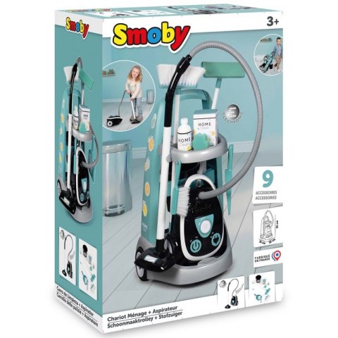 SMOBY Wózek Do Sprzątania z Odkurzaczem Smoby SMOBY Wózek Do Sprzątania z Odkurzaczem Smoby