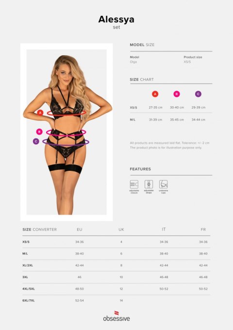 KOMPLET 3 CZĘŚCIOWY ALESSYA OBSESSIVE KOMPLET 3 CZĘŚCIOWY ALESSYA OBSESSIVE