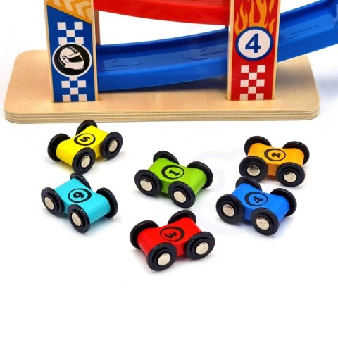 TOOKY TOY Kolorowa Zjeżdżalnia Tor Dla Samochodów Tooky Toy TOOKY TOY Kolorowa Zjeżdżalnia Tor Dla Samochodów Tooky Toy