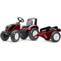 FALK Traktorek Czerwony Valtra S4 na Pedały z Przyczepką od 3 Lat FALK FALK Traktorek Czerwony Valtra S4 na Pedały z Przyczepką od 3 Lat FALK