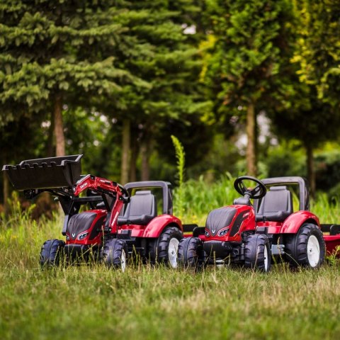 FALK Traktorek Czerwony Valtra S4 na Pedały z Przyczepką od 3 Lat FALK FALK Traktorek Czerwony Valtra S4 na Pedały z Przyczepką od 3 Lat FALK