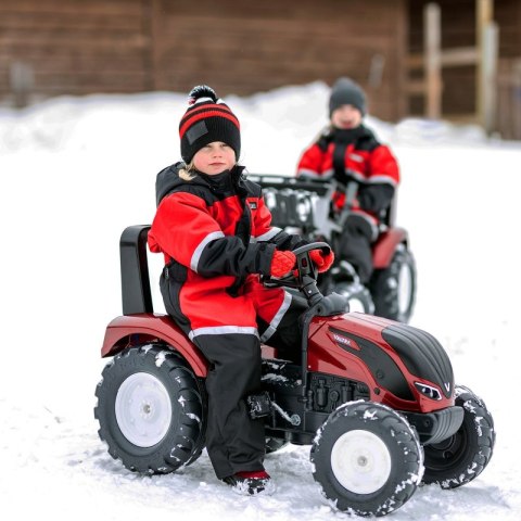 FALK Traktorek Czerwony Valtra S4 na Pedały z Przyczepką od 3 Lat FALK FALK Traktorek Czerwony Valtra S4 na Pedały z Przyczepką od 3 Lat FALK
