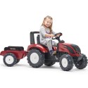 FALK Traktorek Czerwony Valtra S4 na Pedały z Przyczepką od 3 Lat FALK FALK Traktorek Czerwony Valtra S4 na Pedały z Przyczepką od 3 Lat FALK