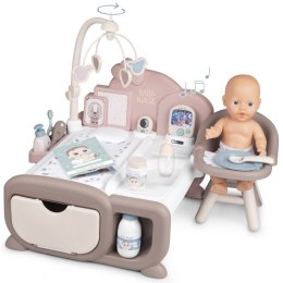 SMOBY Baby Nurse Elektroniczny Kącik Opiekunki + Lalka Smoby
