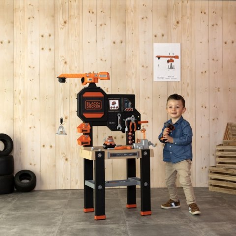 SMOBY Black&Decker Warsztat z dźwigiem + 94 Akcesoria Smoby SMOBY Black&Decker Warsztat z dźwigiem + 94 Akcesoria Smoby
