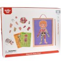 Tooky Toy Drewniane Puzzle Magnetyczne Nauka Anatomia Człowieka 78el. Tooky Toy