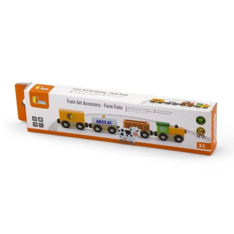 Viga Zestaw akcesoriów do kolejki - pociąg rolniczy Viga Toys Viga Zestaw akcesoriów do kolejki - pociąg rolniczy Viga Toys