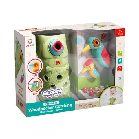 WOOPIE Gra Zręcznościowa Złap Robaka + 2 Dziecioły Woopie