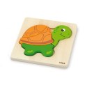 VIGA Pierwsze drewniane Puzzle maluszka Żólwik Viga Toys