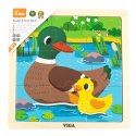 VIGA Poręczne Drewniane Puzzle Kaczki 9 elementów Viga Toys