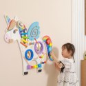 Viga Drewniana Tablica Sensoryczna Manipulacyjna Jednorożec Certyfikat FSC Viga Toys