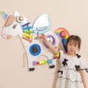 Viga Drewniana Tablica Sensoryczna Manipulacyjna Jednorożec Certyfikat FSC Viga Toys