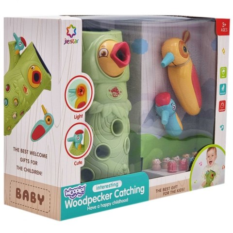 WOOPIE Gra Zręcznościowa Złap Robaka + 2 Dziecioły Woopie