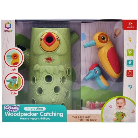 WOOPIE Gra Zręcznościowa Złap Robaka + 2 Dziecioły Woopie