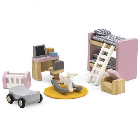 VIGA PolarB Zestaw Mebelków do Domku dla Lalek Pokój Dziecięcy Viga Toys VIGA PolarB Zestaw Mebelków do Domku dla Lalek Pokój Dziecięcy Viga Toys