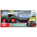 DICKIE Farm Traktor Fendt z przyczepką na mleko 26cm Dickie