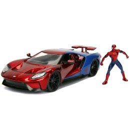 JADA Marvel Spiderman Samochód Ford GT 1:24 2017 Jada