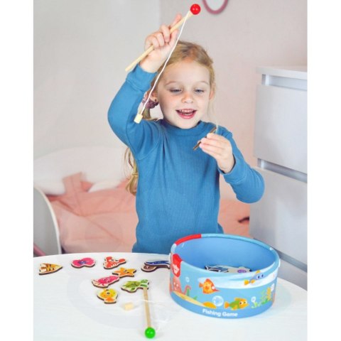 TOOKY TOY Gra Zręcznościowa Łowienie Rybek Wędkowanie Tooky Toy TOOKY TOY Gra Zręcznościowa Łowienie Rybek Wędkowanie Tooky Toy