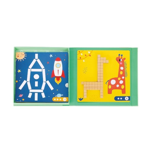 Tooky Toy Układanka Gra Logiczna Łamigłówki Klocki Magnetyczne dla Dzieci 49 el. Tooky Toy Tooky Toy Układanka Gra Logiczna Łamigłówki Klocki Magnetyczne dla Dzieci 49 el. Tooky Toy