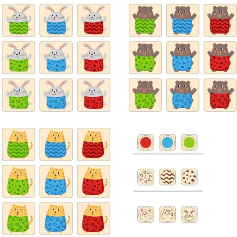 VIGA Drewniana Układanka Gra w Szybkie Dopasowanie 27 el. Viga Toys VIGA Drewniana Układanka Gra w Szybkie Dopasowanie 27 el. Viga Toys
