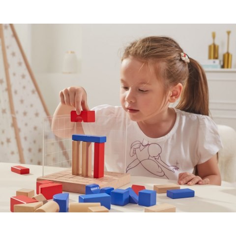 Viga Drewniana Gra Budowanie Klocki 3D Montessori Viga Toys Viga Drewniana Gra Budowanie Klocki 3D Montessori Viga Toys