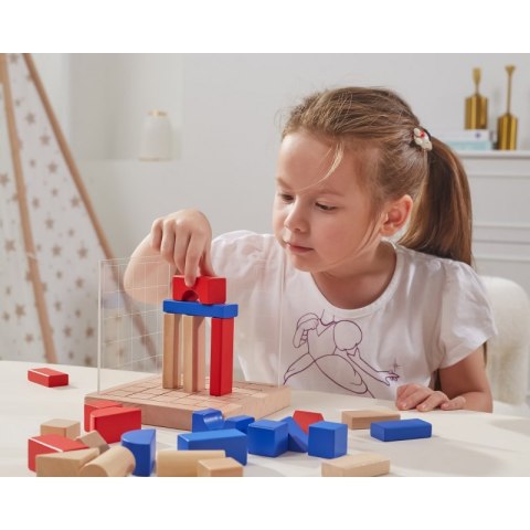 Viga Drewniana Gra Budowanie Klocki 3D Montessori Viga Toys Viga Drewniana Gra Budowanie Klocki 3D Montessori Viga Toys