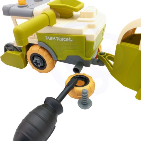 WOOPIE Farma Zestaw Konstrukcyjny do Skręcenia Kombajn Stajnia Figurki + Konik Woopie WOOPIE Farma Zestaw Konstrukcyjny do Skręcenia Kombajn Stajnia Figurki + Konik Woopie
