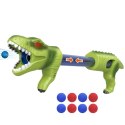 WOOPIE Pistolet na Piłki Kulki Piankowe Wyrzutnia Automatyczna Dinozaur 9 el. Woopie