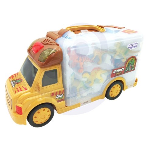 WOOPIE Zestaw Samochód 2w1 Walizka + Dinozaury Figurki 6 szt. Woopie WOOPIE Zestaw Samochód 2w1 Walizka + Dinozaury Figurki 6 szt. Woopie