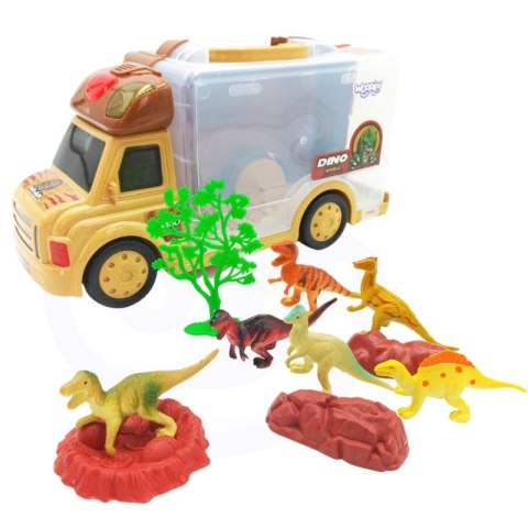 WOOPIE Zestaw Samochód 2w1 Walizka + Dinozaury Figurki 6 szt. Woopie WOOPIE Zestaw Samochód 2w1 Walizka + Dinozaury Figurki 6 szt. Woopie