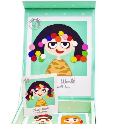 CLASSIC WORLD Układanka Magnetyczna Moda Zdjęcia Dziewczynki 44 el. Woopie