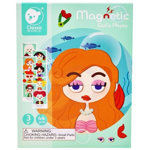 CLASSIC WORLD Układanka Magnetyczna Moda Zdjęcia Dziewczynki 44 el. Woopie