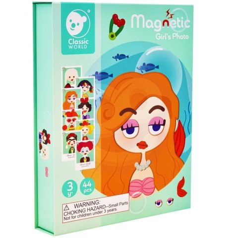 CLASSIC WORLD Układanka Magnetyczna Moda Zdjęcia Dziewczynki 44 el. Woopie