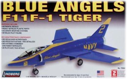 Model Plastikowy Do Sklejania Lindberg (USA) Samolot F-11 Tiger Blue Angels Lindberg