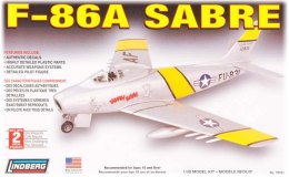 Model Plastikowy Do Sklejania Lindberg (USA) Samolot F-86 A Sabre Jet Lindberg