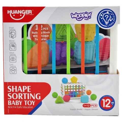 WOOPIE Elastyczna Kostka Sensoryczna Sorter dla Dzieci 13 el. Woopie WOOPIE Elastyczna Kostka Sensoryczna Sorter dla Dzieci 13 el. Woopie