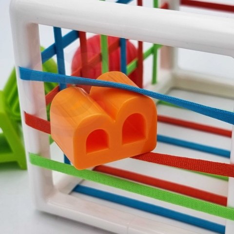 WOOPIE Elastyczna Kostka Sensoryczna Sorter dla Dzieci Kolorowe Kształty Alfabet 15 el. Woopie