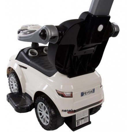 Jeździk sport car z popychaczem i grąjacą kierownicą - biały SUN BABY Jeździk sport car z popychaczem i grąjacą kierownicą - biały SUN BABY